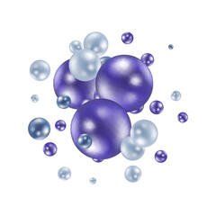 Colorful abstract background. Photo frame made of colorful balloons. Design element. Eps 10