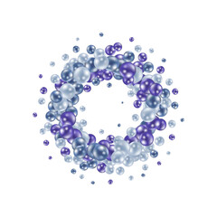 Abstract multicolored background with blue pearls. Modern festive illustration. Eps 10