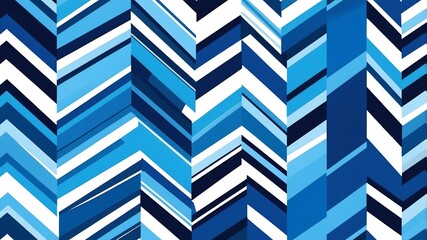 blue chevron stripes abstract background design