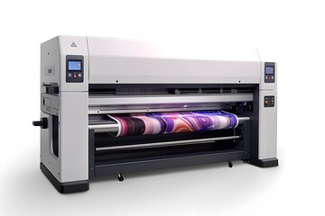 High-Performance Digital Printer Showcasing Vibrant Print Roll