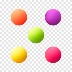 A set of colored layers. Elements for decor. Eps 10