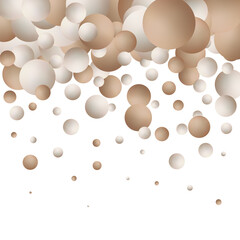 Abstract pattern with different grunge effect circles. White background with colorful balls. Template design for invitation, poster, card, flyer, banner. Eps 10