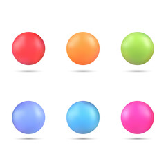 Set of green realistic pearls of different color isolated on the white background. 3d illustration. Eps 10