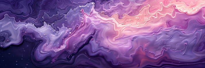 Fototapeta premium Marbling eruptive cloud flow of depth in ink colors. 