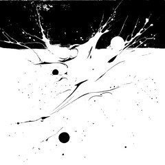 Delicate Jet Patterns on Flawless White Canvas