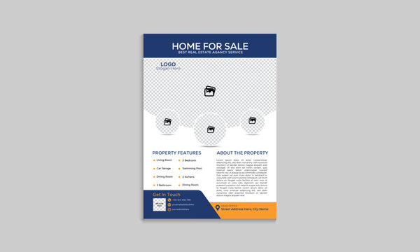 Home For Sale Flyer Design Template