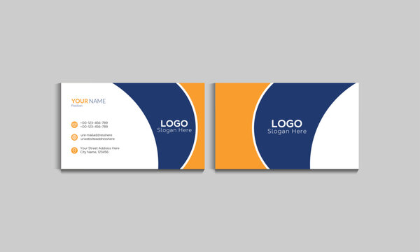Modern Business Card or Visiting Card Design, Attractive And Perfect Business Card Design Concept