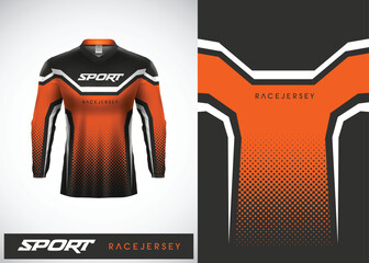 Long sleeve racing sports abstract motocross jersey design