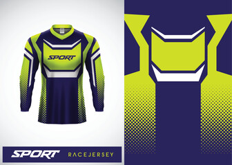 Long sleeve racing sports abstract motocross jersey design