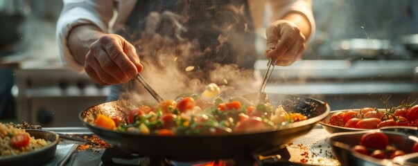 Chef preparing a delicious meal