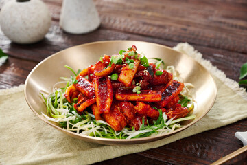 Korean Healthy Food. Korea Cuisine. Fresh Ingredients. 