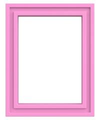 Picture frame. Portrait frame. 3D illustration.