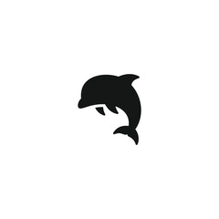 Dolphin icon vector. EPS 10 editable vector