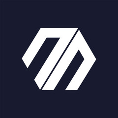 NN Abstract Letters Logo Monogram