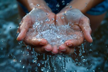 Capturing the Beauty of Water in Open Hands