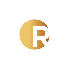 Obraz premium Letter R logo design vector with universal form and creative idea icon