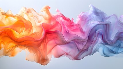 Obraz premium Vibrant Flow of Colorful Abstract Waves