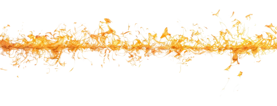 PNG  Abstract orange line art