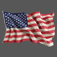 Obraz premium Waving American flag