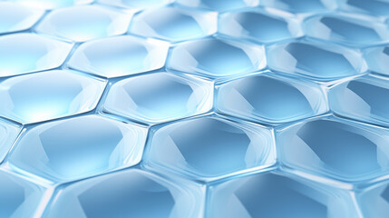 Blue Hexagon Pattern Background