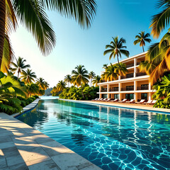 멋진 수영장이 딸린 저택