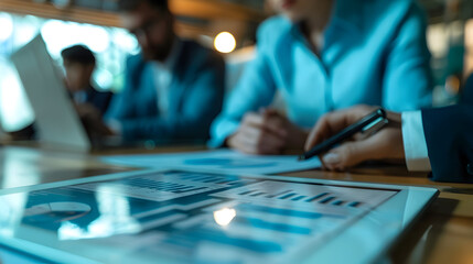 Data-Driven Decision-Making, data-driven decision-making with an image showing businesses analyzing market trends