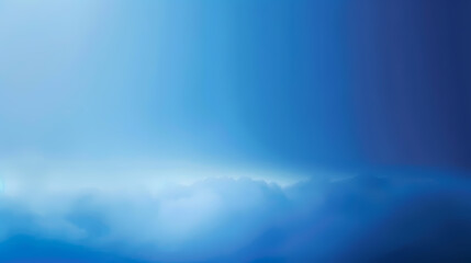 Obraz premium Serene blue sky with soft clouds creating a tranquil and calm atmosphere