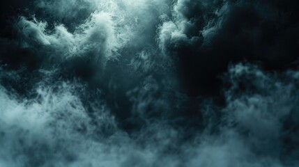 Obraz premium Smoky black ground with fog clouds, perfect for creating a mysterious and dramatic background