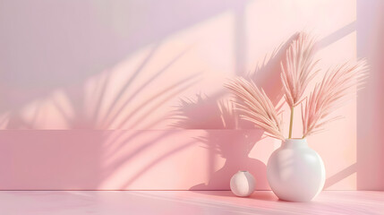 Soothing composition highlighting background illustration