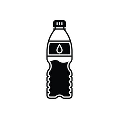 bottle icon in trendy flat design