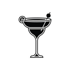 Cocktail fresh drink logo icon sign symbol design. vector illustration template isolated