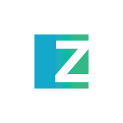 Letter Z logo design vector with universal form and creative idea icon