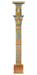 Naklejka premium PNG Ancient Egyptian decorative column