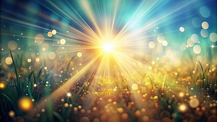 Abstract blurred background of growing light with soft glowing rays, abstract, background, growing, light, soft, glowing