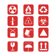 set of  good packaging symbol