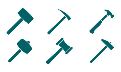 hammer icon set