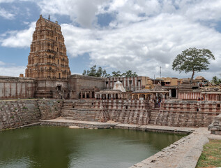 Fototapeta premium Virupaksha Temple is one of the oldest structures in Hampi. India.