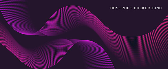 Abstract glowing geometric lines on dark background. Futuristic technology concept for AI and all Digital Communications.