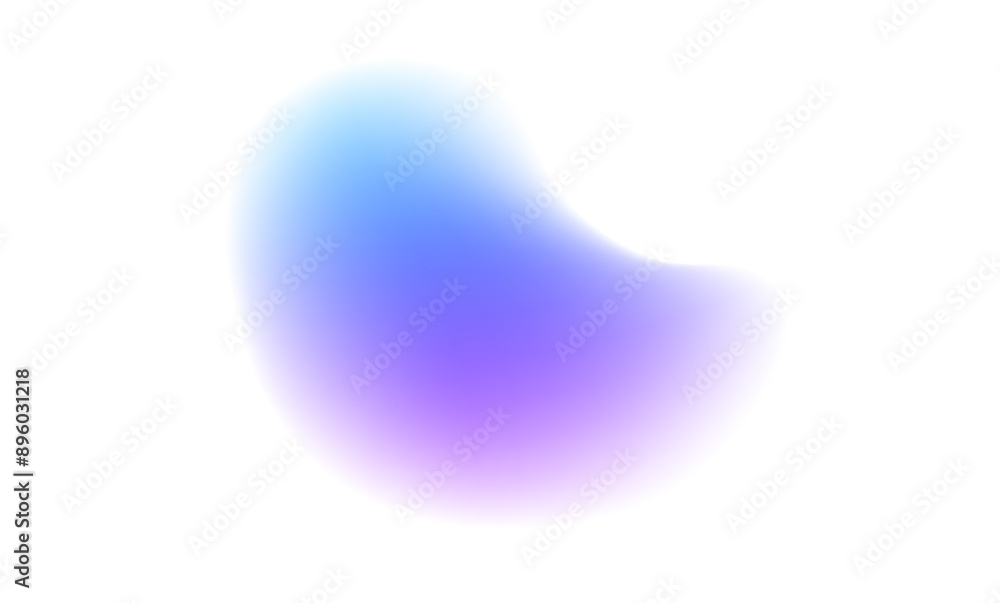 Poster gradient blur blob shapes. colored figures with a soft gradation from bright to transparent. set of 