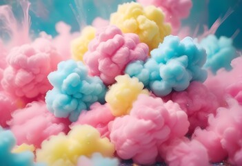Fototapeta premium colorful cotton candy