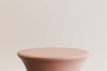 Product display podium for product presentation. 3d rendering.