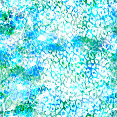 Leopard pattern. Seamless watercolor print, imitation animal skin. Realistic animal texture. Abstract repeating pattern - leopard skin imitation can be painted on clothes or fabric. Surface pattern