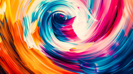 Fototapeta premium Colorful abstract background creating swirling vortex