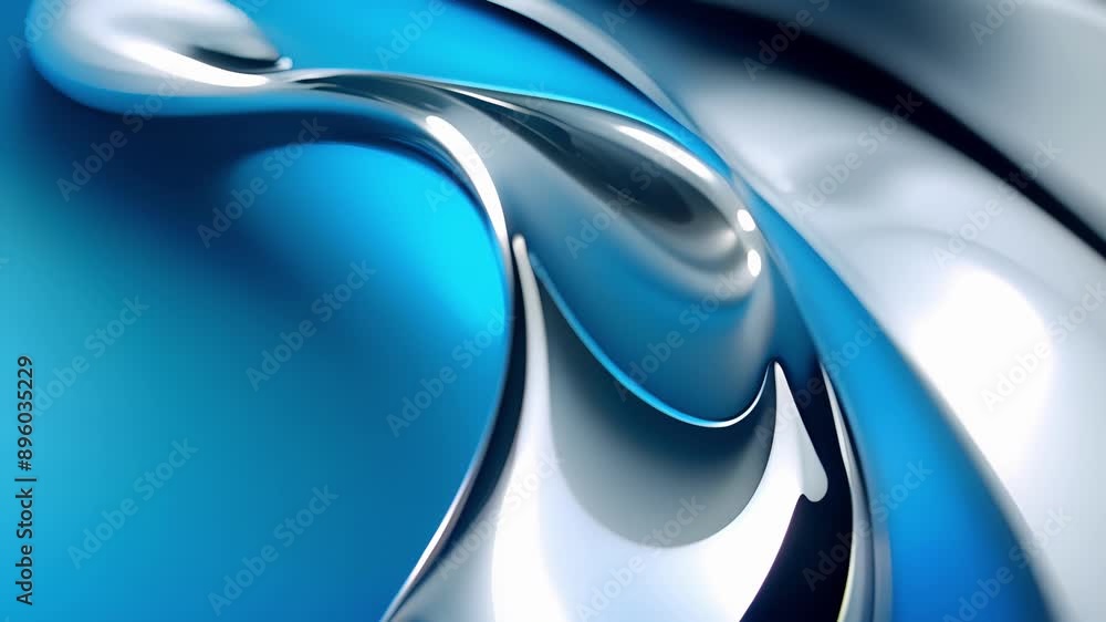 Poster a futuristic packaging design featuring a smooth color flow between a sleek silver and a flashy elec
