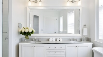mirror in bathroom