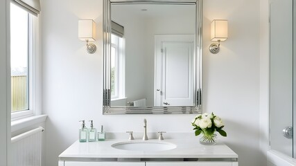 Obraz premium mirror in bathroom