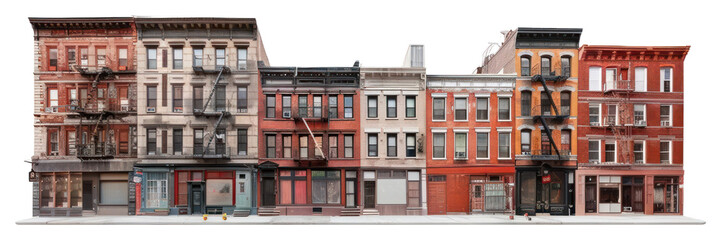 PNG  Colorful urban building facade