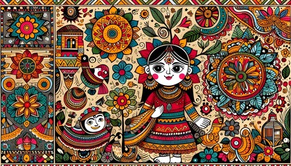 Madhubani painting	

