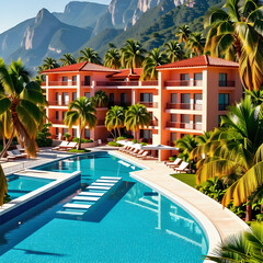 대저택의 우아한 전경