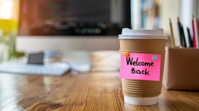 The coffee cup welcome